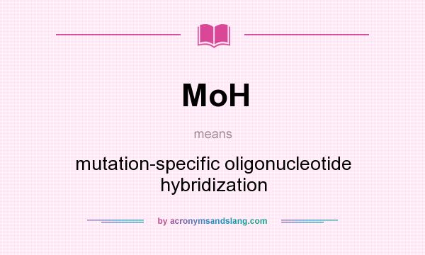 What does MoH mean? It stands for mutation-specific oligonucleotide hybridization