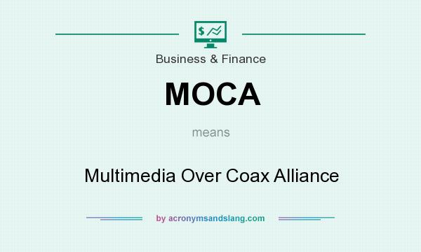 What does MOCA mean? It stands for Multimedia Over Coax Alliance