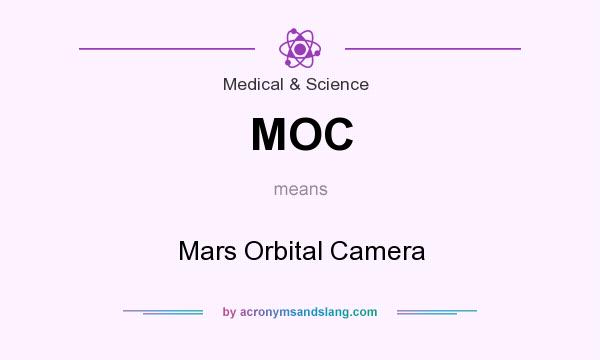 What does MOC mean? It stands for Mars Orbital Camera