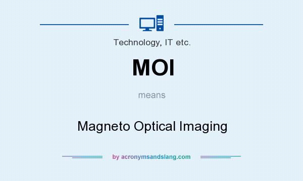 What does MOI mean? It stands for Magneto Optical Imaging