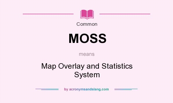 What does MOSS mean? It stands for Map Overlay and Statistics System