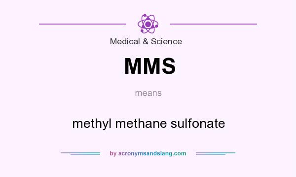 What does MMS mean? It stands for methyl methane sulfonate