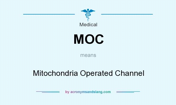 What does MOC mean? It stands for Mitochondria Operated Channel