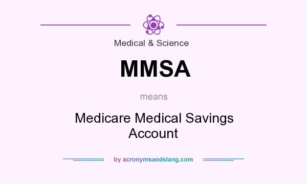 What does MMSA mean? It stands for Medicare Medical Savings Account