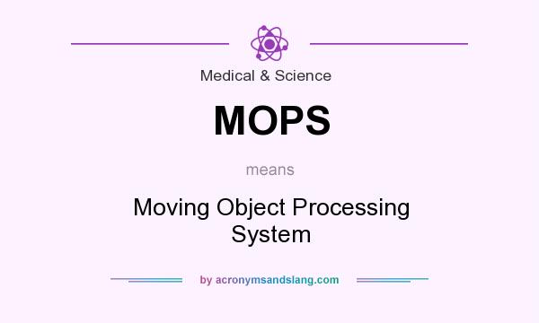What does MOPS mean? It stands for Moving Object Processing System