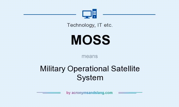What does MOSS mean? It stands for Military Operational Satellite System