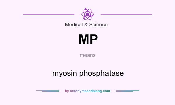 What does MP mean? It stands for myosin phosphatase