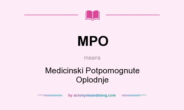 What does MPO mean? It stands for Medicinski Potpomognute Oplodnje