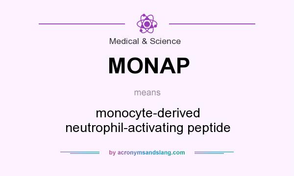What does MONAP mean? It stands for monocyte-derived neutrophil-activating peptide