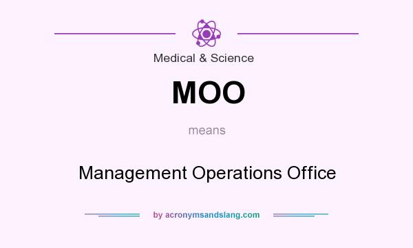 What does MOO mean? It stands for Management Operations Office