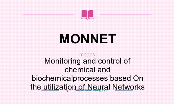 What does MONNET mean? It stands for Monitoring and control of chemical and biochemicalprocesses based On the utilization of Neural Networks