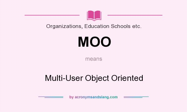 What does MOO mean? It stands for Multi-User Object Oriented