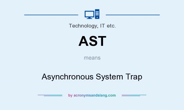 What does AST mean? It stands for Asynchronous System Trap