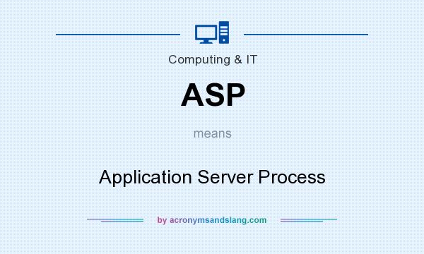 What does ASP mean? It stands for Application Server Process