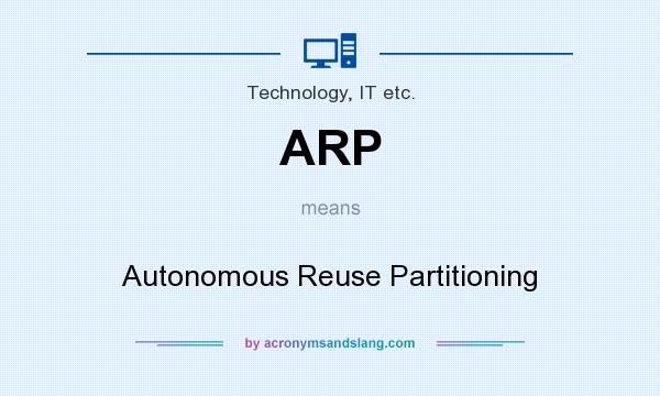What does ARP mean? It stands for Autonomous Reuse Partitioning