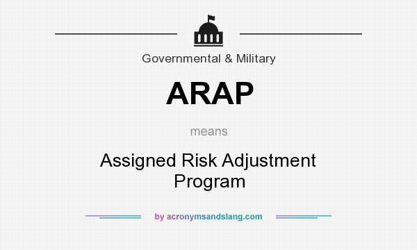 What does ARAP mean? It stands for Assigned Risk Adjustment Program