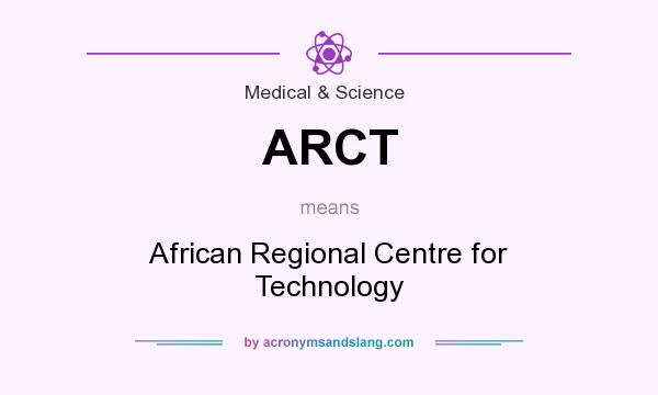 What does ARCT mean? It stands for African Regional Centre for Technology