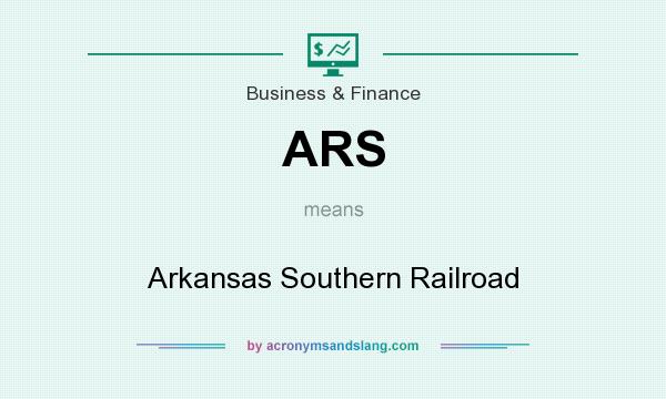 What does ARS mean? It stands for Arkansas Southern Railroad