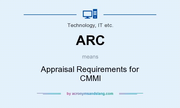 What does ARC mean? It stands for Appraisal Requirements for CMMI