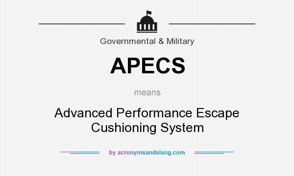 What does APECS mean? It stands for Advanced Performance Escape Cushioning System