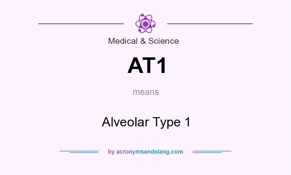 What does AT1 mean? It stands for Alveolar Type 1