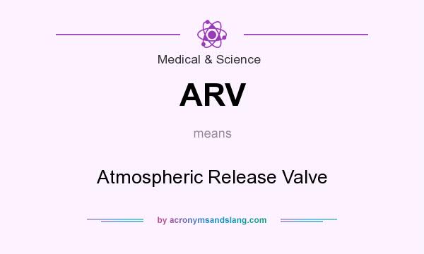 What does ARV mean? It stands for Atmospheric Release Valve