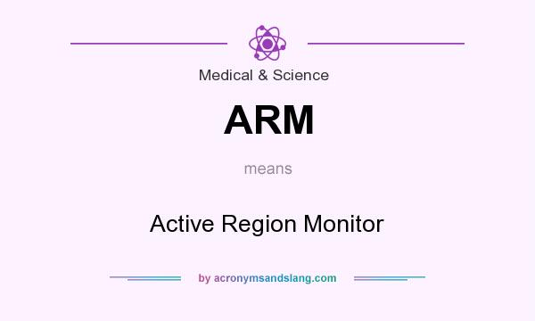 What does ARM mean? It stands for Active Region Monitor