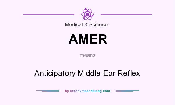 What does AMER mean? It stands for Anticipatory Middle-Ear Reflex