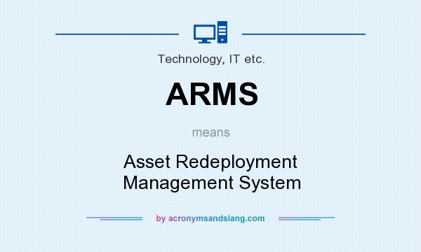 What does ARMS mean? It stands for Asset Redeployment Management System