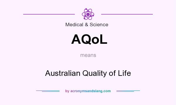 What does AQoL mean? It stands for Australian Quality of Life