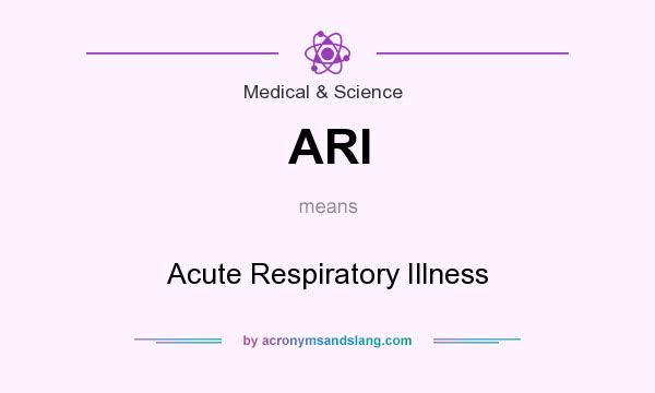 What does ARI mean? It stands for Acute Respiratory Illness