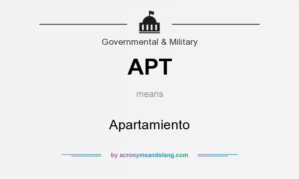 What does APT mean? It stands for Apartamiento