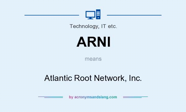What does ARNI mean? It stands for Atlantic Root Network, Inc.