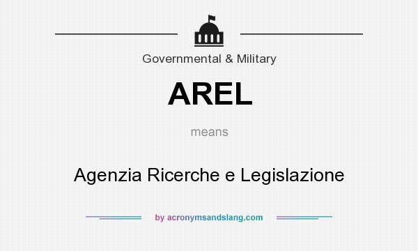 What does AREL mean? It stands for Agenzia Ricerche e Legislazione