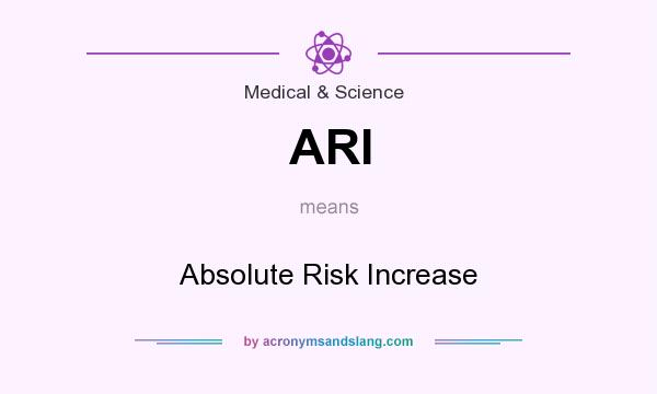 What does ARI mean? It stands for Absolute Risk Increase