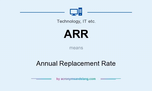 What does ARR mean? It stands for Annual Replacement Rate