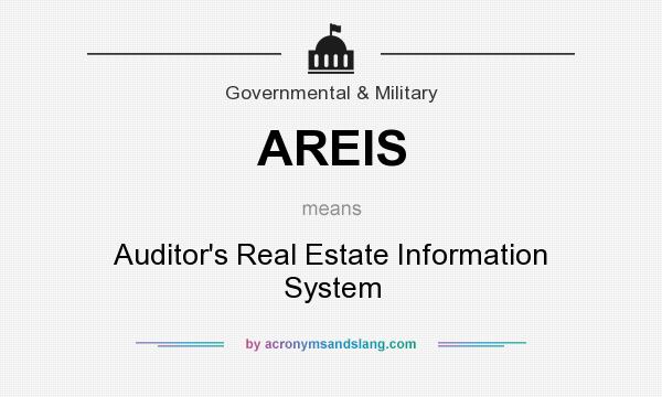 What does AREIS mean? It stands for Auditor`s Real Estate Information System