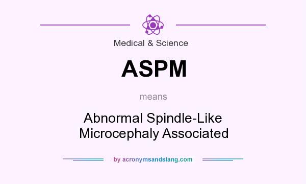 What does ASPM mean? It stands for Abnormal Spindle-Like Microcephaly Associated