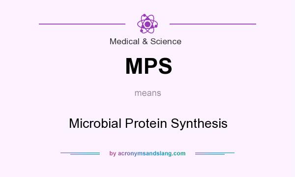 What does MPS mean? It stands for Microbial Protein Synthesis
