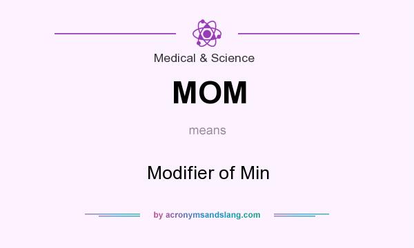 What does MOM mean? It stands for Modifier of Min