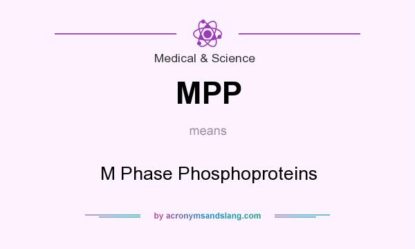 What does MPP mean? It stands for M Phase Phosphoproteins
