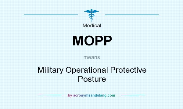 What does MOPP mean? It stands for Military Operational Protective Posture