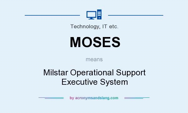 What does MOSES mean? It stands for Milstar Operational Support Executive System