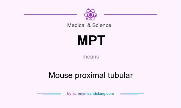 What does MPT mean? It stands for Mouse proximal tubular