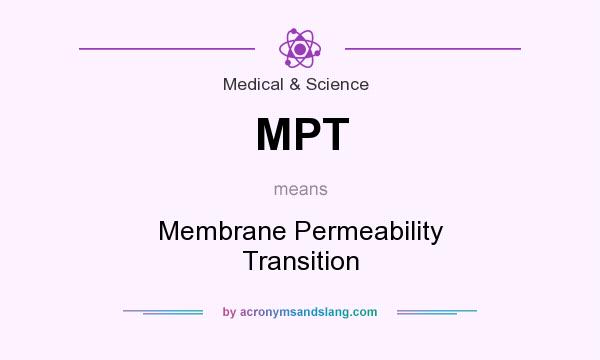 What does MPT mean? It stands for Membrane Permeability Transition