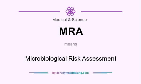 What does MRA mean? It stands for Microbiological Risk Assessment