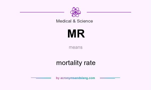 What does MR mean? It stands for mortality rate