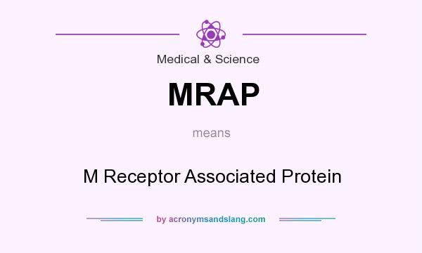 What does MRAP mean? It stands for M Receptor Associated Protein