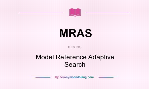 What does MRAS mean? It stands for Model Reference Adaptive Search