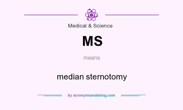 What does MS mean? It stands for median sternotomy
